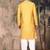Mustard rayon sequins kurta pajama for mens