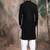 Black cotton sequins kurta pajama for mens