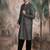 Black cotton sequins kurta pajama for mens