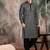 Black cotton sequins kurta pajama for mens