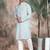 Grey rayon sequins kurta pajama for mens