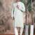 Light green rayon sequins kurta pajama for mens