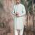Light green rayon sequins kurta pajama for mens