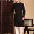 Black cotton chikankari kurta pajama for mens