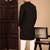 Black cotton chikankari kurta pajama for mens