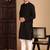 Black cotton chikankari kurta pajama for mens