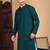 Firozi cotton chikankari kurta pajama for mens