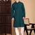 Firozi cotton chikankari kurta pajama for mens