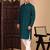 Firozi cotton chikankari kurta pajama for mens
