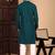 Firozi cotton chikankari kurta pajama for mens