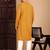 Mustard cotton chikankari kurta pajama for mens