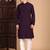 Purple cotton chikankari kurta pajama for mens