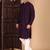 Purple cotton chikankari kurta pajama for mens