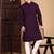 Purple cotton chikankari kurta pajama for mens