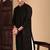 Black rayon sequins kurta pajama for mens