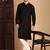 Black rayon sequins kurta pajama for mens