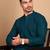 Firozi rayon sequins kurta pajama for mens