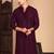 Purple rayon sequins kurta pajama for mens