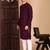 Purple rayon sequins kurta pajama for mens