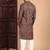 Beige cotton sequins kurta pajama for mens