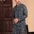 Firozi cotton sequins kurta pajama for mens