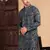 Firozi cotton sequins kurta pajama for mens