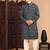 Firozi cotton sequins kurta pajama for mens