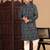 Firozi cotton sequins kurta pajama for mens