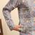 cotton blend geometric printed grey kurta