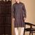 Rust cotton sequins kurta pajama for mens