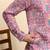 cotton blend geometric printed pink kurta
