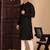 Black rayon chikanakri kurta pajama for mens