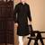 Black rayon chikanakri kurta pajama for mens