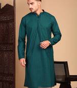 Firozi rayon chikanakri kurta pajama for mens