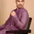Mauve rayon chikanakri kurta pajama for mens