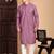 Mauve rayon chikanakri kurta pajama for mens