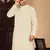 Off white rayon chikanakri kurta pajama for mens