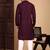 Wine rayon chikanakri kurta pajama for mens
