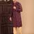 Rust cotton sequins kurta pajama for mens