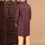 Rust cotton sequins kurta pajama for mens