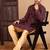 Rust cotton sequins kurta pajama for mens
