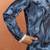 Cotton silk tie-dye printed blue kurta