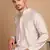 beige cotton sequins kurta pajama for mens