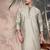 Pista silk blend sequins kurta pajama for mens