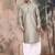 Pista silk blend sequins kurta pajama for mens