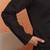 Cotton silk siroski work daman embroidered black mandarin collar kurta