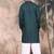 Firozi cotton textured kurta pajama for mens
