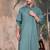 Grey cotton textured kurta pajama for mens