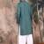 Grey cotton textured kurta pajama for mens