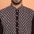 Georgette sequins & thread work embroidered wine kurta